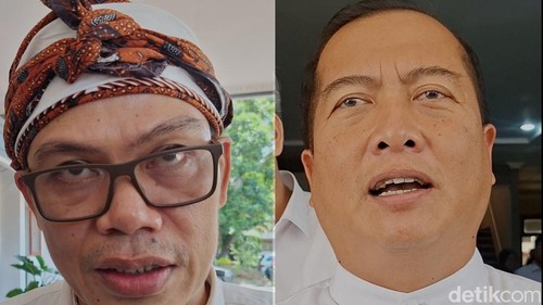 Gubernur NTB Lalu Muhamad Iqbal dan Direktur Walhi NTB Amri Nuryadin di Mataram, Rabu (Viqi/detikBali).