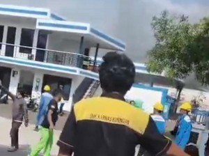 Tabung Gas Roboh Picu Kebakaran di SPBE Cipari Kuningan