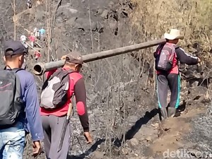 Rp 1 M Disiapkan Perbaiki Pipa Air Terdampak Karhutla Arjuno-Welirang