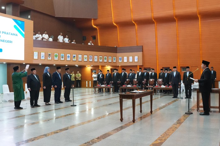 Lantik Pejabat Baru, Sekjen Kemendagri Tekankan soal Evaluasi-Target Terukur