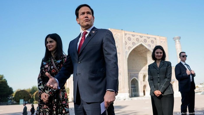 Sebelum bertolak ke India, Menlu AS Marco Rubio mengatakan kesepakatan dagang antara kedua negara sudah hampir tercapai (Kylie Cooper/REUTERS)