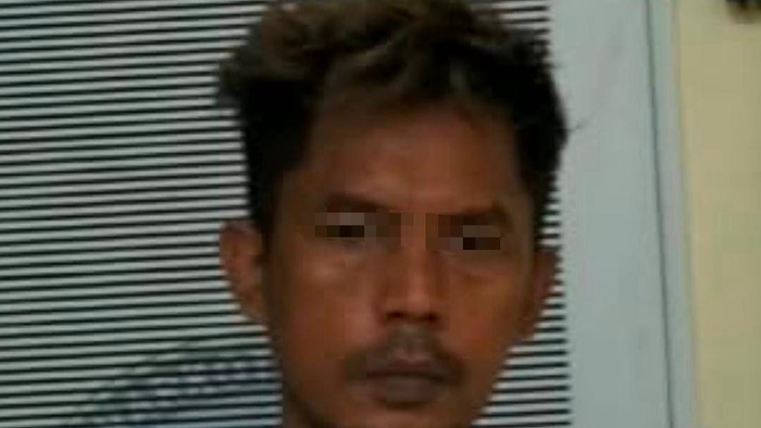 Pelaku saat ditangkap BNN Sumut.