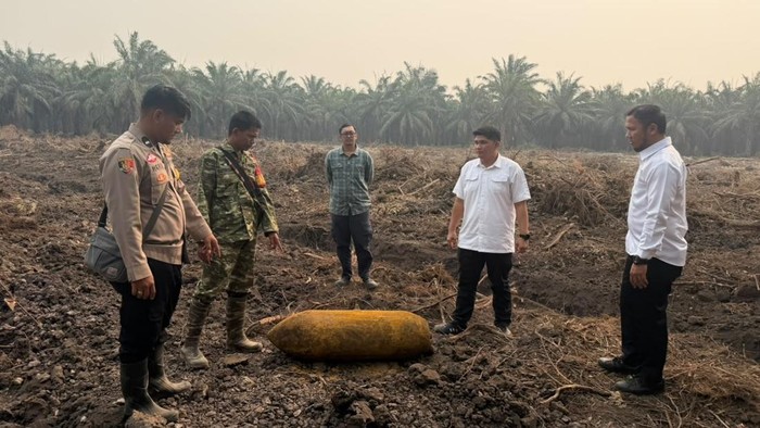 Polisi mendatangi TKP penemuan diduga mortir di Ogan Ilir