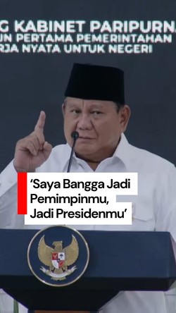 Video Prabowo: Saya Bangga Jadi Pemimpinmu, Jadi Presidenmu!