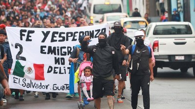 Ratusan Kilometer Ditempuh, Karavan Migran Lintasi Meksiko