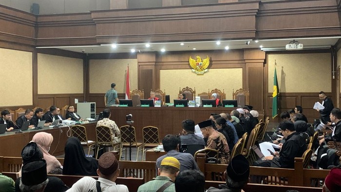 Sidang kasus korupsi eks Menag Yaqut (Mulia/detikcom)