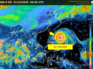 Topan Super Champi Terdeteksi di Tetangga RI, BMKG Beri Wanti-wanti