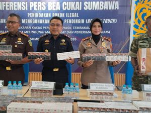 Bea Cukai Sumbawa Sita 2,2 Juta Batang Rokok Ilegal Senilai Rp 3,4 Miliar