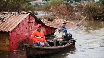 Begini Penampakan Banjir di Paraguay Usai Diguyur Hujan Deras
