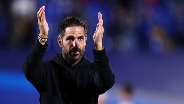 Cesc Fabregas Como, Italy - October 21: Cesc Fabregas, head coach of Como 1907 celebrate after winning the UEFA Champions League 2026/2027 match between Como and Manchester United at Giuseppe Sinigaglia on October 21, 2026 in Como, Italy. (Photo by sportinfoto/DeFodi Images/DeFodi via Getty Images)