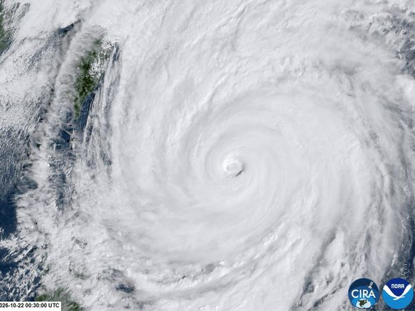 Citra Satelit Rekam Pusaran Super Typhoon Champi di Laut Filipina