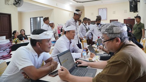 Penilaian percontohan desa antikorupsi di kantor Desa Taro, Gianyar, Kamis (22/10/2026).