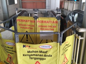 Sudah Sepekan Eskalator di Stasiun Kebayoran Mati