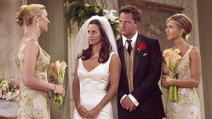Monica and Chandler wedding at Friends.