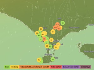 Cek Kualitas Udara di Bali Lewat Aplikasi IQAir