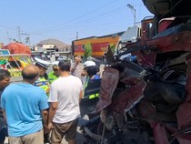 Laka Karambol Libatkan 7 Kendaraan Terjadi di Tanjungkarang Kudus