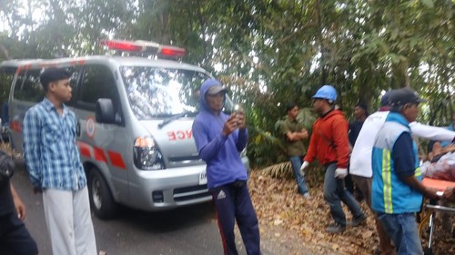 Kecelakaan lalu lintas tunggal terjadi di Jalan Desa Selat, Kecamatan Sukasada, Kabupaten Buleleng, Bali, Rabu (21/10/2026).