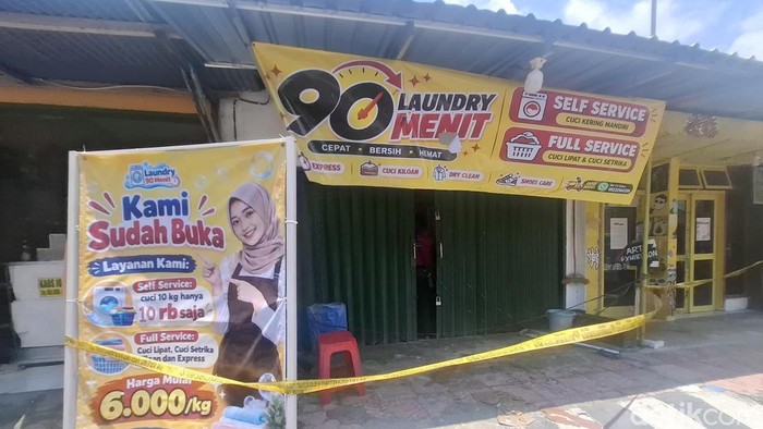 Lokasi tempat laundry yang meledak di Patehan, Kraton, Kota Jogja, Kamis (22/10)