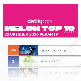 A2O Lite Masih Bersinar Terang dengan NEON di Chart Melon