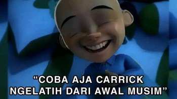 Mau tidur malah teringat, bagaimana kalau Carrick melatih MU sejak awal musim? Foto: X.com