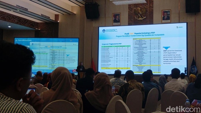 Paparan jumlah awardee LPDP ongoing di program pendidikan dokter dan dokter gigi spesialis dan subspesialis berdasarkan data LPDP, Oktober 2026.