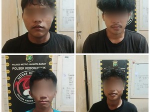4 Pria Diringkus saat Transaksi Tembakau Sinte di Pos Satpam Jakbar