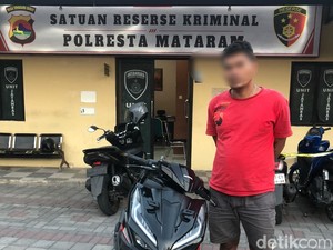 Curi Motor di Kos Mataram, Pria Lombok Timur Ditangkap