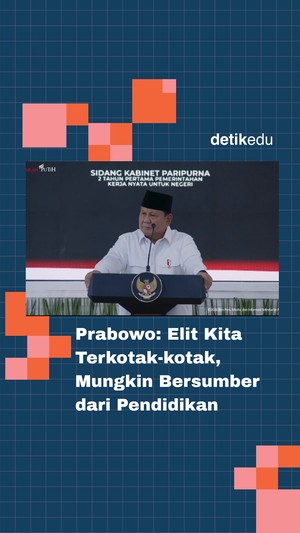 Video Prabowo: Elit Kita Terkotak-kotak, Mungkin Bersumber dari Pendidikan