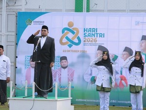 Peringatan Hari Santri di Aceh Besar, Semua Petugas Upacara Santriwati
