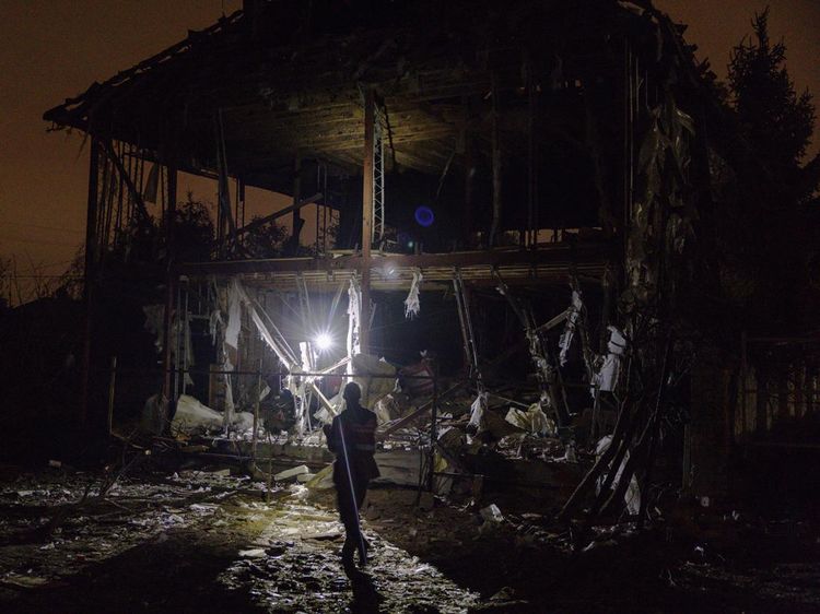 Serangan Udara Hantam Kyiv, Rumah Hancur dan Enam Orang Terluka