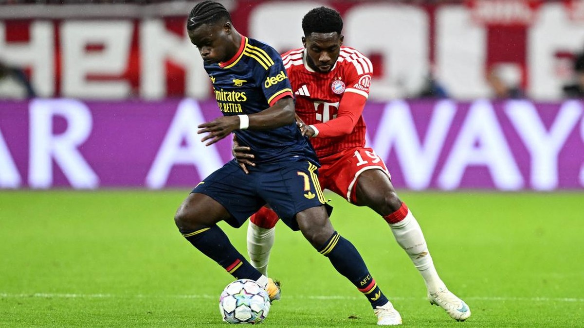 Bayern Munich vs Arsenal masih 1-1 di babak pertama matchday ketiga Liga Champions, Kamis (22/10) dini hari WIB. (Foto: Angelika Warmuth/REUTERS)
