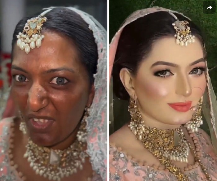 Transformasi makeup pernikahan viral