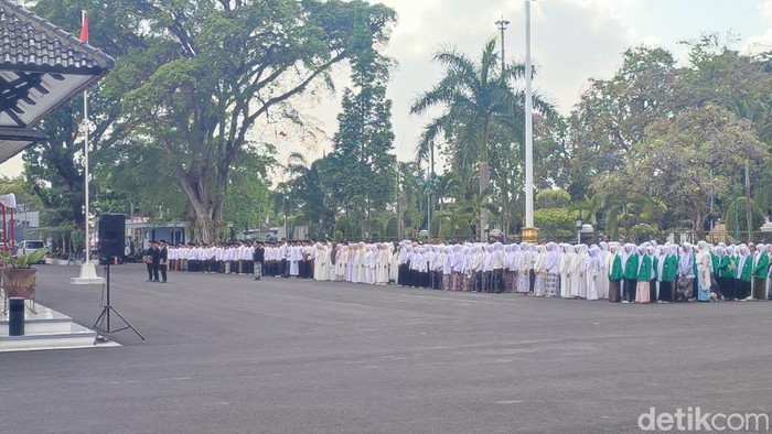Upacara peringatan Hari Santri Nasional di Pendopo Bupati Ciamis