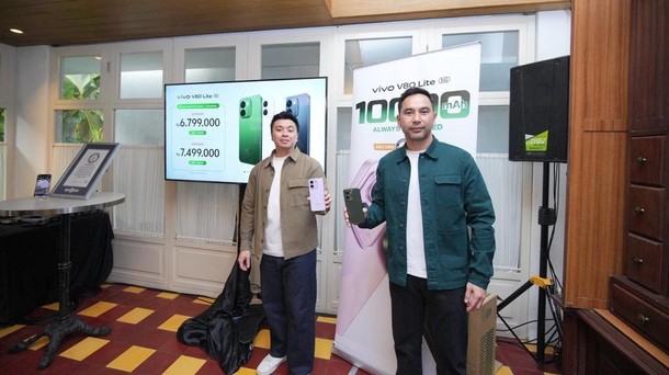 vivo V80 Lite 5G Pecahkan Rekor Dunia, Baterai Tahan hingga 4 Hari