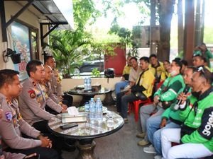 Temui Driver Ojol, Wakapolda Bali Bahas Kejahatan hingga Pelanggaran Lalu Lintas