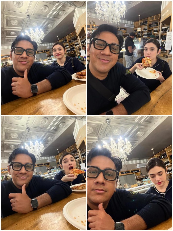 Andre Taulany dan Amanda Rigby bulan madu