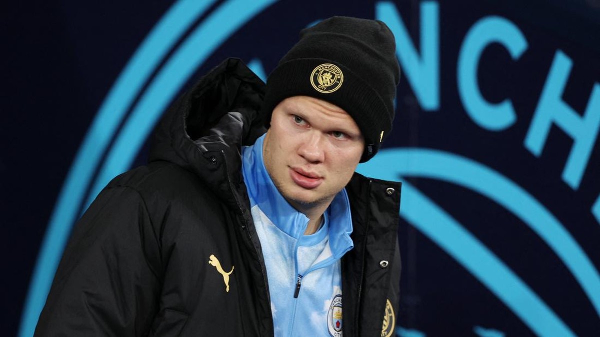 Erling Haaland dipastikan main saat Manchester City menghadapi AEK Athens. (Foto: REUTERS/Scott Heppell)