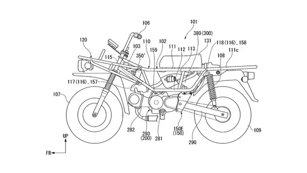 Gambar paten Honda Motra Gambar paten Honda Motra