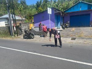 Tabrakan Maut Motor Vs Mobil di Baturiti, 1 Orang Tewas