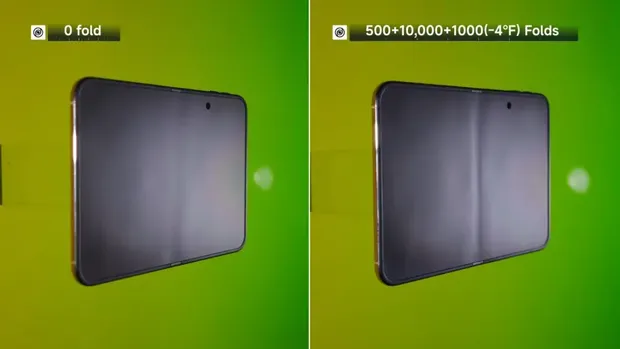 Lipatan di layar utama iPhone Duo setelah dibuka tutup puluhan ribu kali Lipatan di layar utama iPhone Duo setelah dibuka tutup puluhan ribu kali