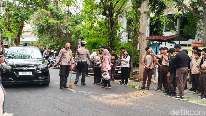 Lokasi kecelakaan di Jalan Semeru, Kelurahan Karangrejo, Kecamatan Gajahmungkur, Kota Semarang, Jumat (23/10/2026).