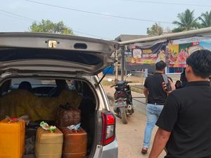 Wanita di Bangka Ditangkap Atas Penyelewengan BBM, 240 Liter Pertalite Disita