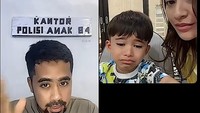 Adzam gak mau makan, Nathalie Holscher, mencoba pakai jasa unik polisi anak. Adzam menangis mendengar ucapan polisi anak itu. Kalau nangis kami tambah hukuman untuk anaknya ya Bu ya. jadi anaknya ini harus habiskan makanannya, kata sosok polisi anak itu. Foto: TikTok @polisianak84