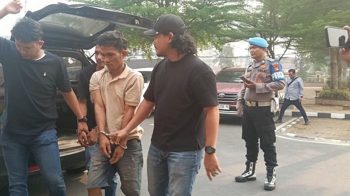 Residivis kasus pencurian motor di Palembang saat ditangkap polisi