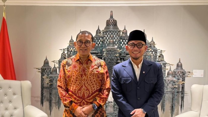 Wakil Menteri Haji dan Umrah Dahnil Anzar Simanjuntak dan Menteri Kebudayaan Fadli Zon