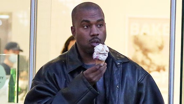 8 Potret Kanye West Makan Enak, Doyan Burger hingga Milkshake Jumbo