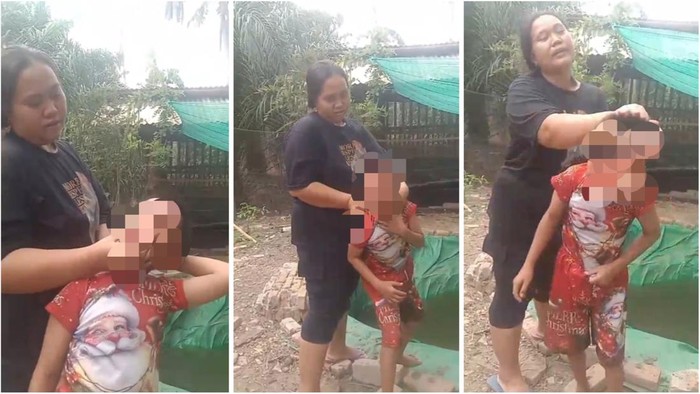 Aksi penganiayaan yang dilakukan wanita terhadap bocah di Lampung