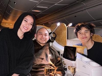BCL Asyik Rayakan Ultah Suami di Pesawat hingga Makan di London