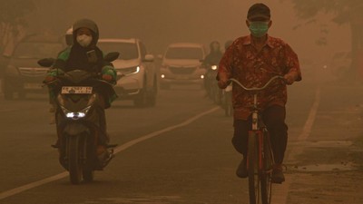 Kabut Asap Karhutla Selimuti Palangka Raya, Jarak Pandang Terbatas