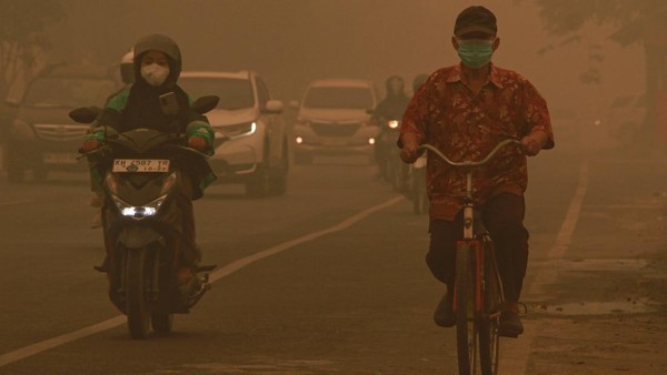 Kabut Asap Karhutla Selimuti Palangka Raya, Jarak Pandang Terbatas